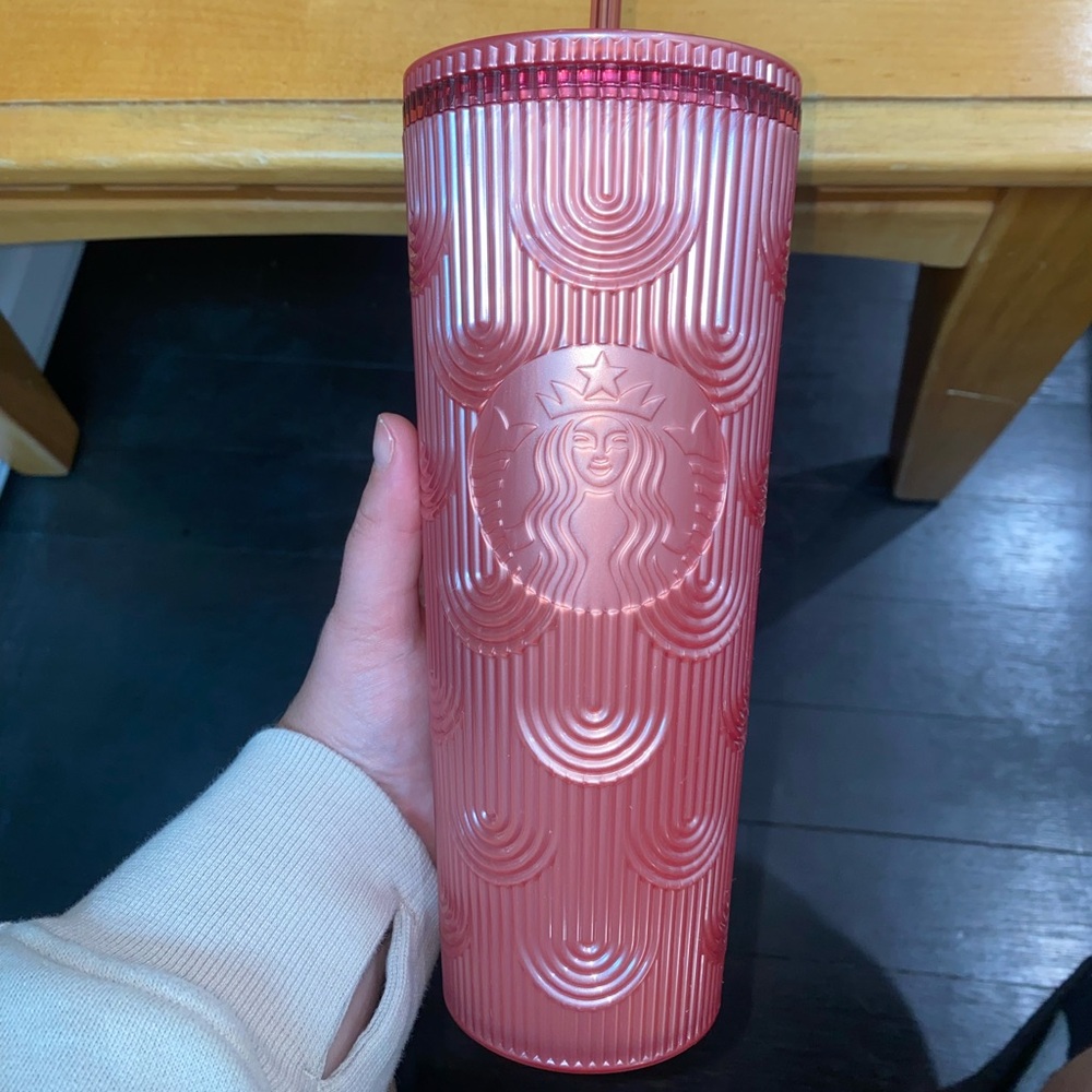 NEVER USED PINK STARBUCKS VENTI CUP